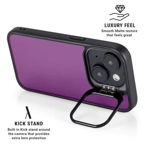 Purple iPhone 15 Kickstand Case